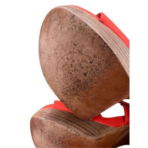 Tory Burch Tatum Nectarine Platform Heels Women’s 7.5 US - Picture 7 of 16